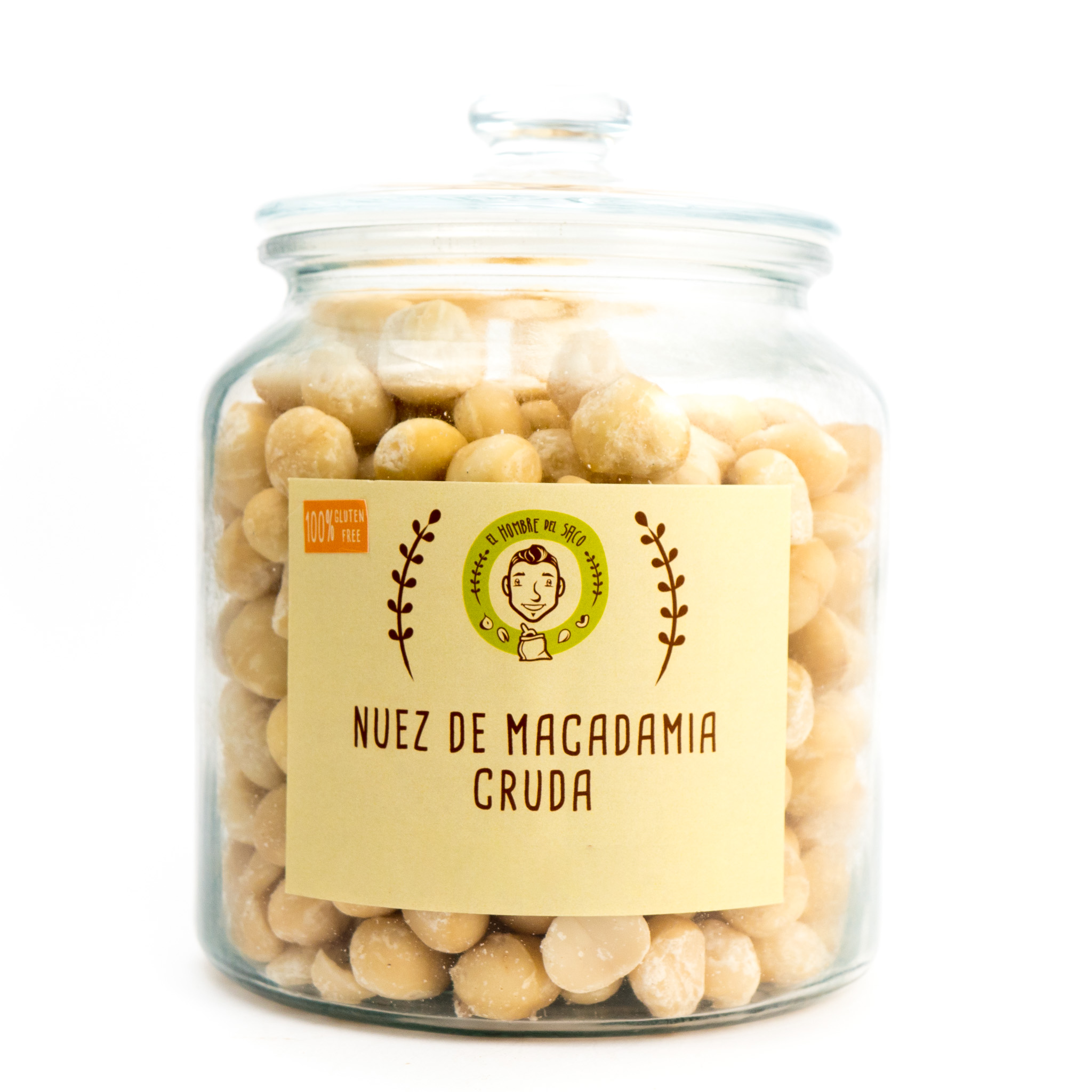 Nuez de Macadamia cruda (nuez australiana)