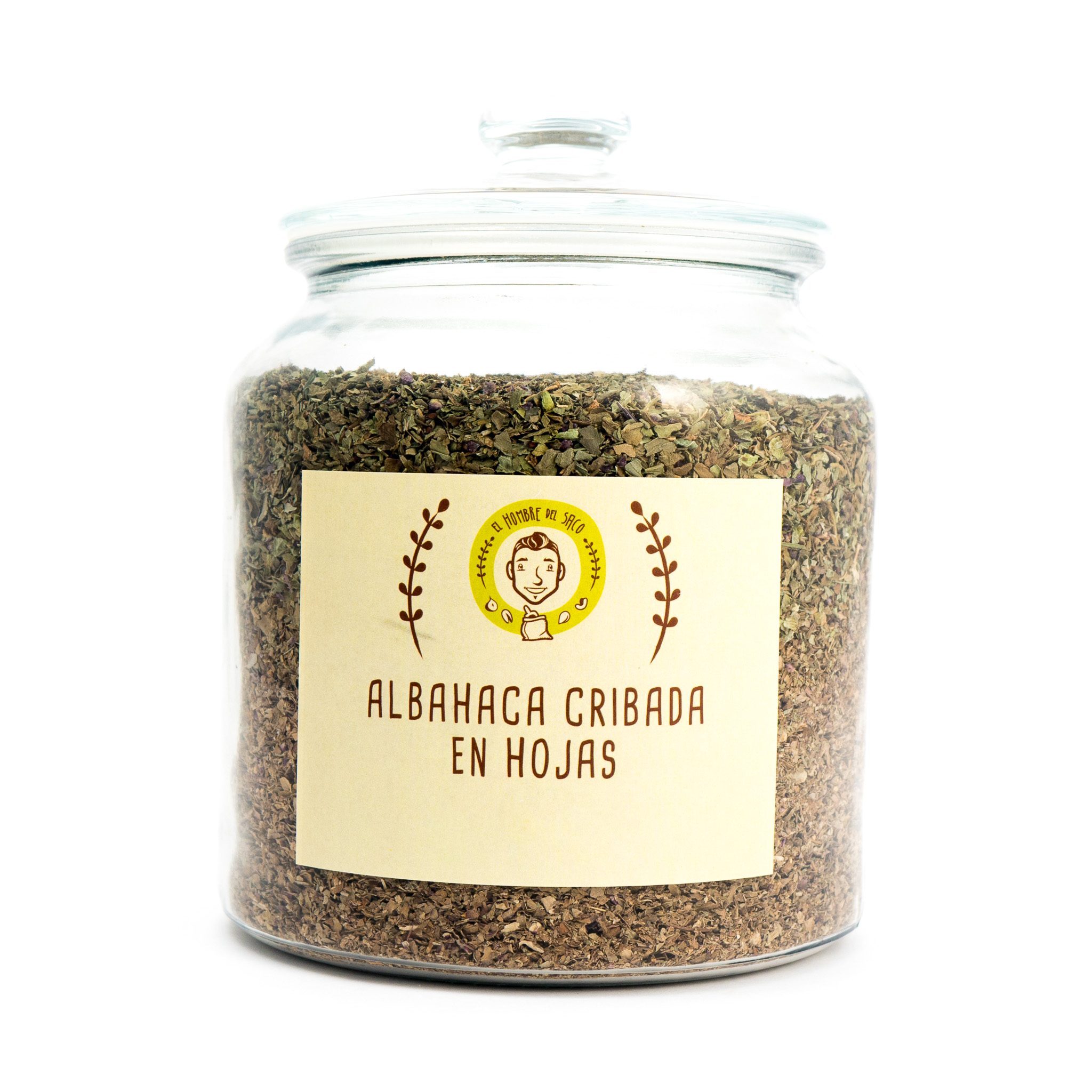 Albahaca cribada hojas