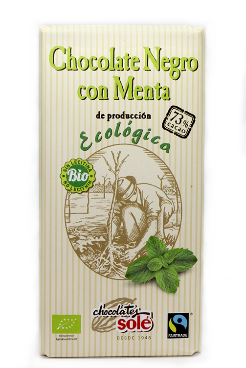 Chocolate con menta ecológico