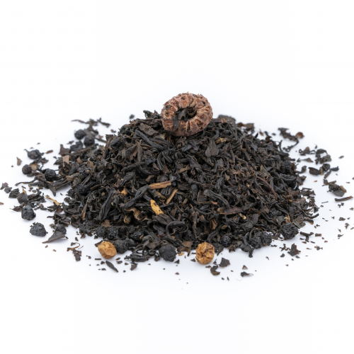 Té negro con frutos del bosque